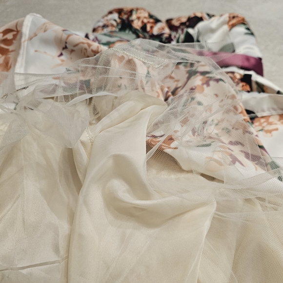 Mini A-line Floral Dress, Charlotte Russe, Size S - Picture 3 of 6